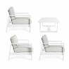 Set Salotto C-C Atlantic Bianco 4 Pezzi