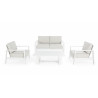 Set Salotto C-C Atlantic Bianco 4 Pezzi