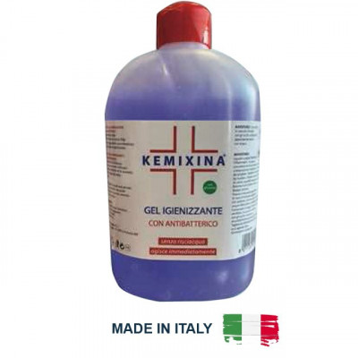 Gel igienizzante sanitizzante per mani Kemixina 500ML Disinfettante