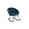 Poltrona dondolo annika blu pavone