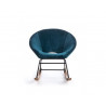 Poltrona dondolo annika blu pavone
