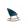 Poltrona dondolo annika blu pavone