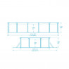 Piscina Fuori Terra Bestway Hydrium Ovale 610x360x120cm