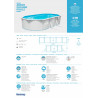 Piscina Fuori Terra Bestway Hydrium Ovale 610x360x120cm