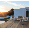 Set Salotto Giardino in alluminio Con cuscini Belmar bianco YK11 FSC