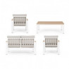 Set Salotto Giardino in alluminio Con cuscini Belmar bianco YK11 FSC