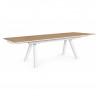 Tavolo Allungabile da Giardino Elias 203-293x100 Bianco Bizzotto 0663224