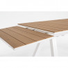 Tavolo Allungabile da Giardino Elias 203-293x100 Bianco Bizzotto 0663224