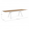 Tavolo Allungabile da Giardino Elias 203-293x100 Bianco Bizzotto 0663224