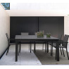 Tavolo Allungabile Konnor in alluminio da esterno 160x110/160 Antracite