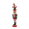 Statuetta Decorativa Soldativo con Cavallo in Poly Decorazione Verde e rosso H