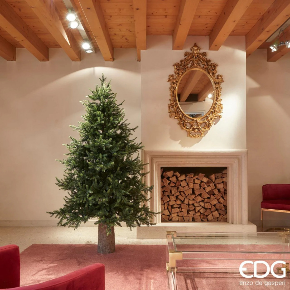 EDG Enzo de Gasperi Albero di Natale Pino Luxury H180 cm senza Led D136