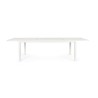 Tavolo da Giardino Rettangolare Allungabile Bizzotto Hilde 200-300X100X75CM in Alluminio Colore Bianco