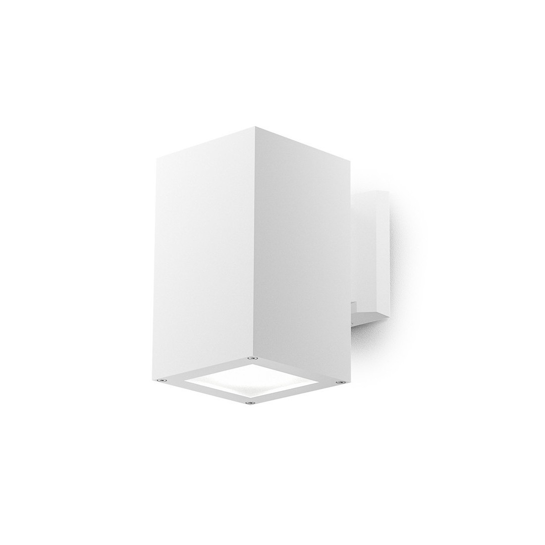 Amon applique E27 quadrato bianco IP65 lampada esterno
