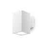 Amon applique E27 quadrato bianco IP65 lampada esterno