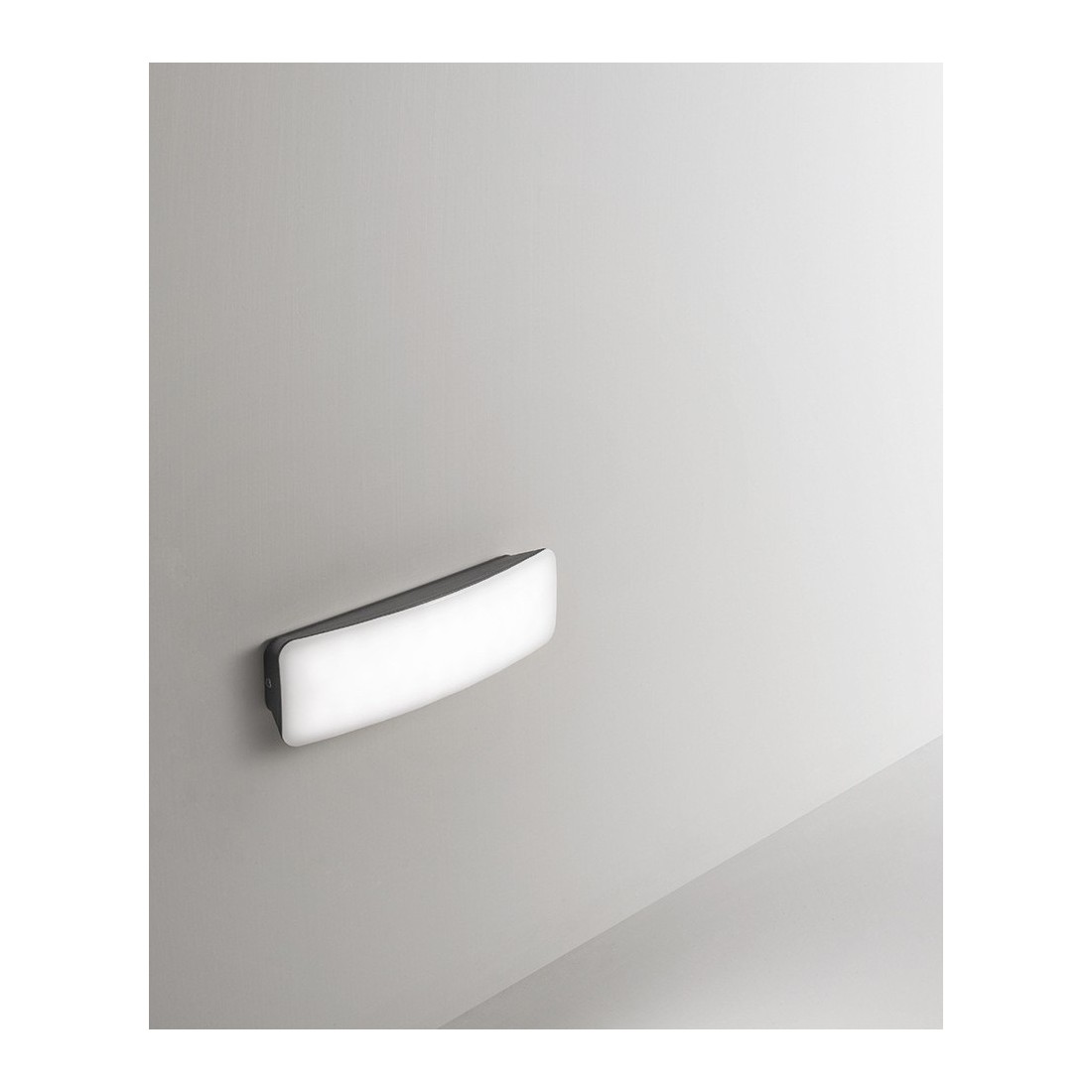 Dagr lampada LED segnapasso 7 watt rettangolare antracite IP54 4000k