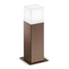Aditi Lampione piccolo da giardino IP44 h30 squadrato moderno ruggine