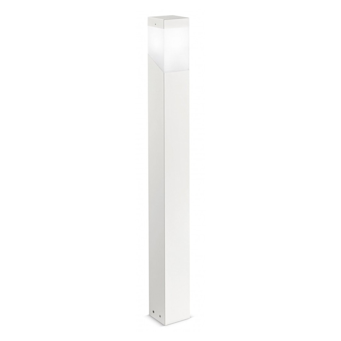 Sury Lampione luminoso esterno giardino ip44 h100 bianco quadrato