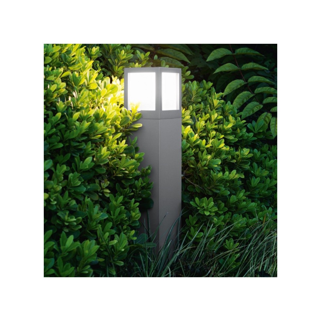 Rubik lampioncino da giardino alluminio ip54 h40 design moderno