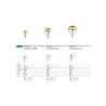 Lampadina LED 8w E27 goccia 2700k vetro specchiato oro 1000 lumen