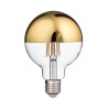 Lampadina LED 12w E27 2700k vetro specchiato oro 1521 lumen