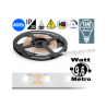Striscia LED 9.6w 4000k bobina dimmerabile IP20 adesiva flessibile 140 led metro