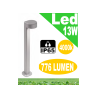 Stril lampione led 13w grigio da giardino h80 ip65 moderno