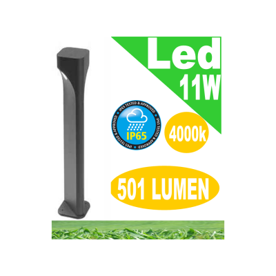 Varp lampione big led 11w antracite da giardino h8