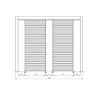 Bizzotto Frangisole Lat Pergola Ocean 93Cm Bianco