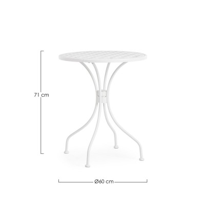 Bizzotto Tavolo Lizette Bianco D60