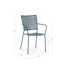 Bizzotto Sedia C-Br Lizette Ocean