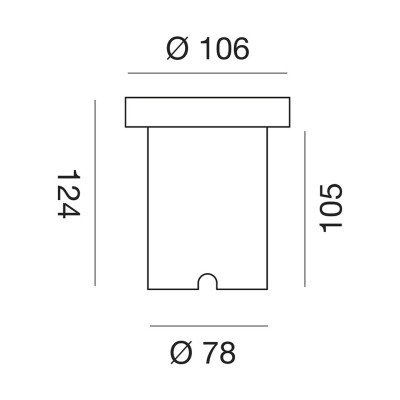 Egoi faretto da incasso rotondo vialetto calpestab