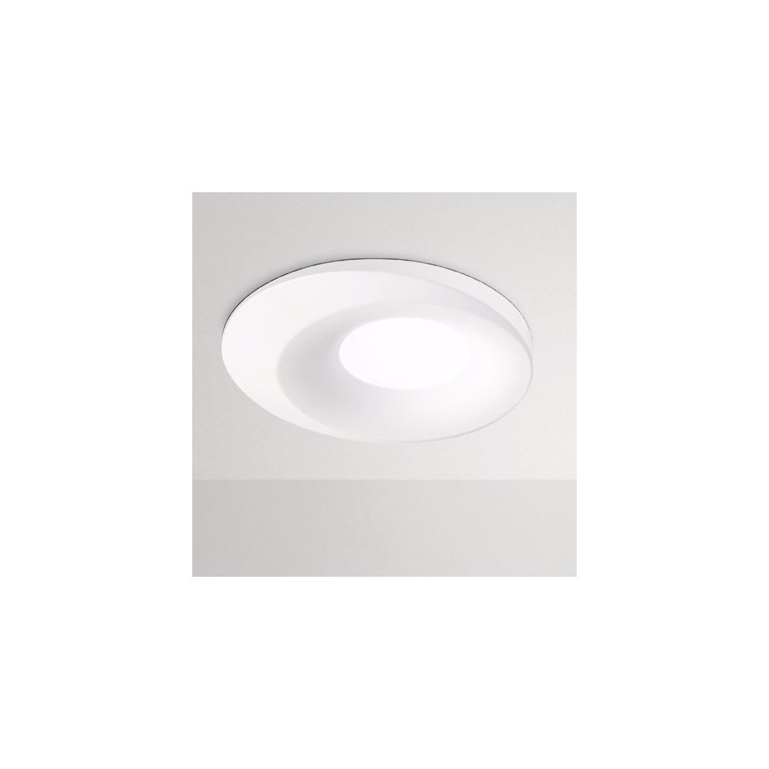 Janus faretto incasso da soffitto metallo bianco design decorativo