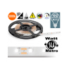 Striscia LED 14.4w 3000k bobina dimmerabile IP20 adesiva flessibile 70 led metro