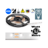 Striscia LED 14.4w 4000k bobina dimmerabile IP20 adesiva flessibile 70 led metro