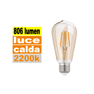 Lampadina E27 led 8 w cono...
