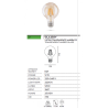 Lampadina E27 led 12 w globo max vetro ambra vintage luce calda 2200k