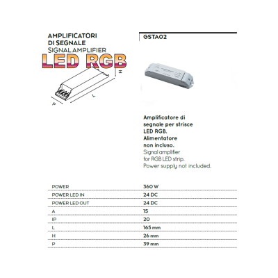 Amplificatore 360w di...