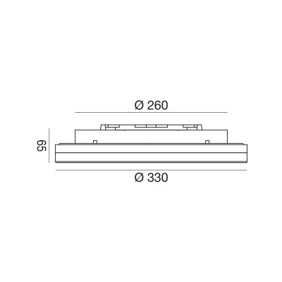 Alba big plafoniera 30w LED bagno outdoor ip66 Ø 3