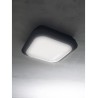 Sidhe plafoniera quadrata bianco grigio 18w LED bagno outdoor ip66 luce naturale
