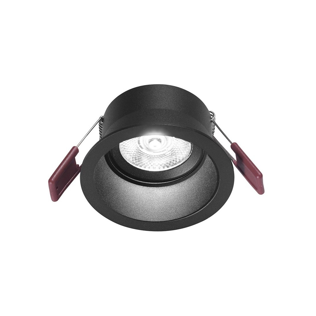 Dione faretto 8w 3000k led incasso soffitto rotondo nero