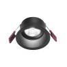 Dione faretto 8w 3000k led incasso soffitto rotondo nero