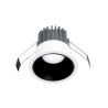 Celia faretto 10w 3000k led incasso cartongesso rotondo bianco e nero