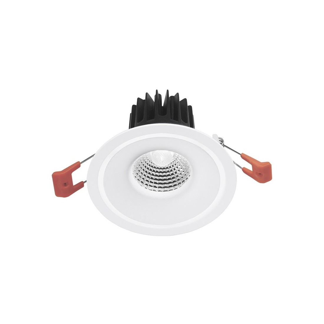 Eden faretto IP20 LED 8w luce calda o naturale incasso cartongesso rotondo bianco