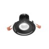 Eden faretto IP20 LED 8w luce calda o naturale incasso cartongesso rotondo nero