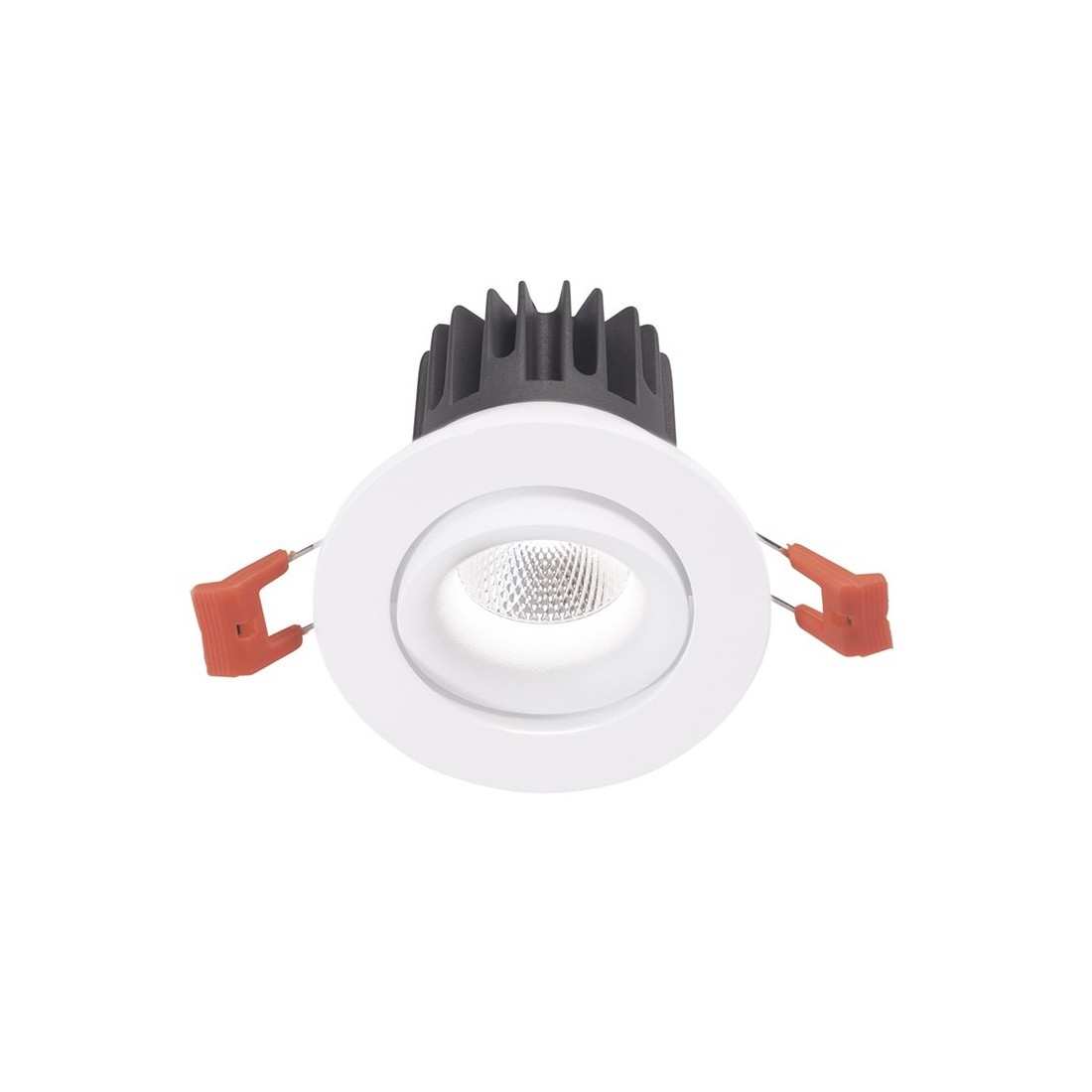 Aran small faretto orientabile LED 8w luce calda incasso cartongesso rotondo bianco
