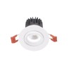 Aran small faretto orientabile LED 8w luce calda incasso cartongesso rotondo bianco