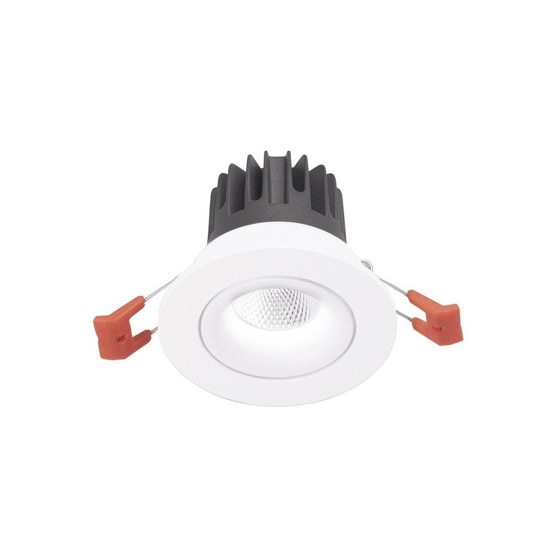 Aran medio faretto orientabile LED 16w luce calda incasso cartongesso rotondo bianco