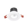 Aran medio faretto orientabile LED 16w luce calda incasso cartongesso rotondo bianco