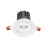 Aran big faretto orientabile LED 25w luce calda incasso cartongesso rotondo bianco